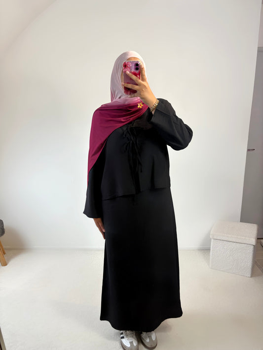 Ensemble abaya + gilet