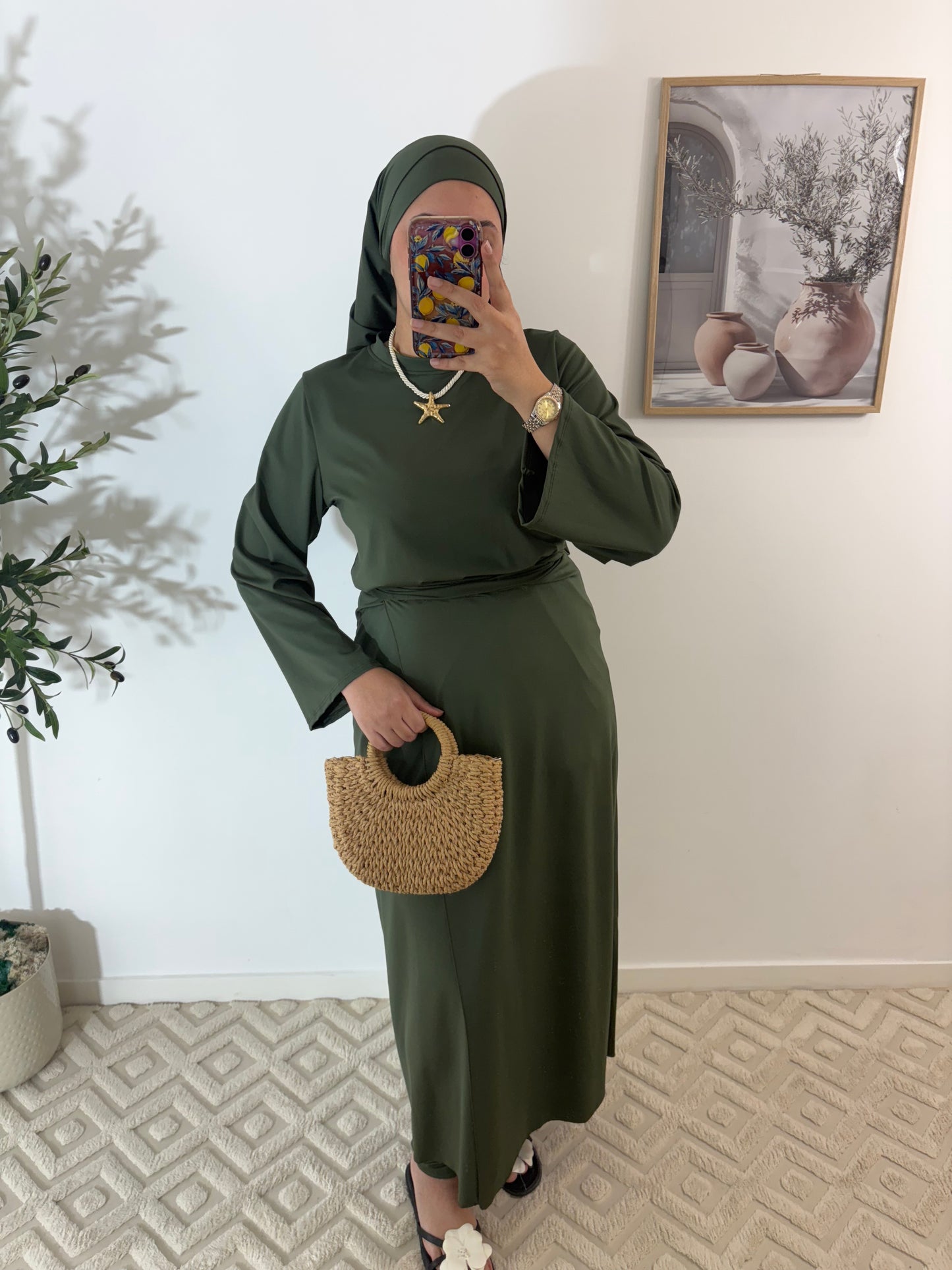 Burkini 4 pièces Pareo long