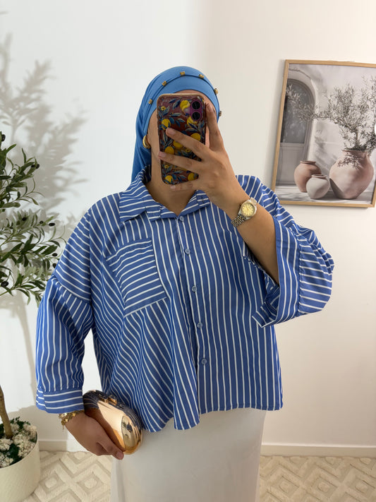Chemise oversize en popeline