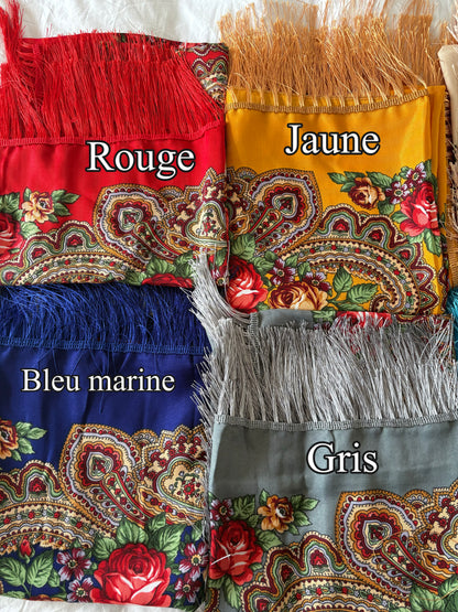 Carré à franges 100x100