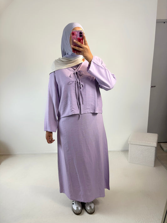 Ensemble abaya + gilet