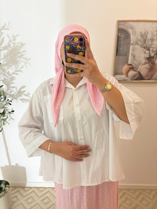 Chemise oversize en popeline