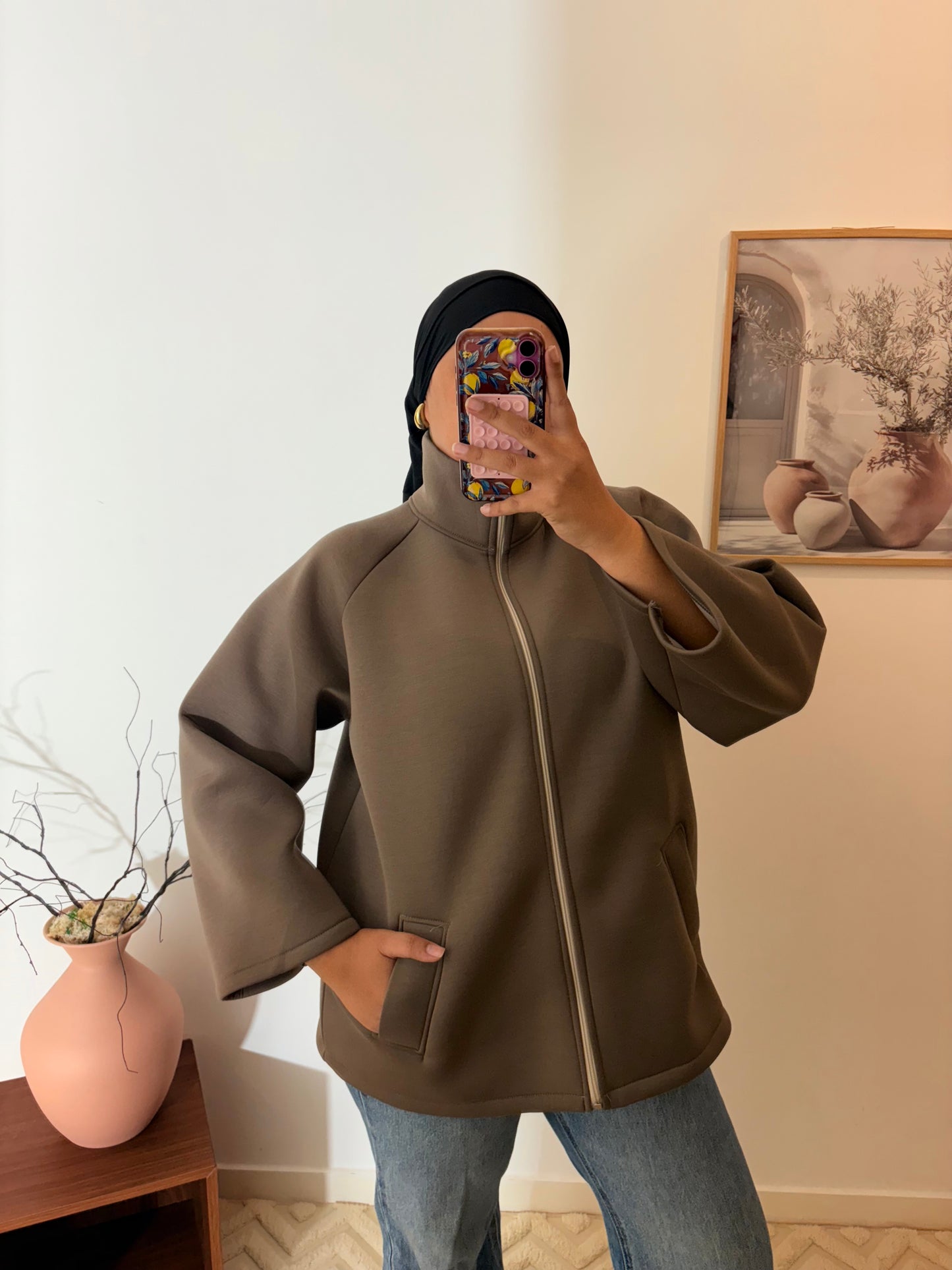 Gilet oversize coupe vent