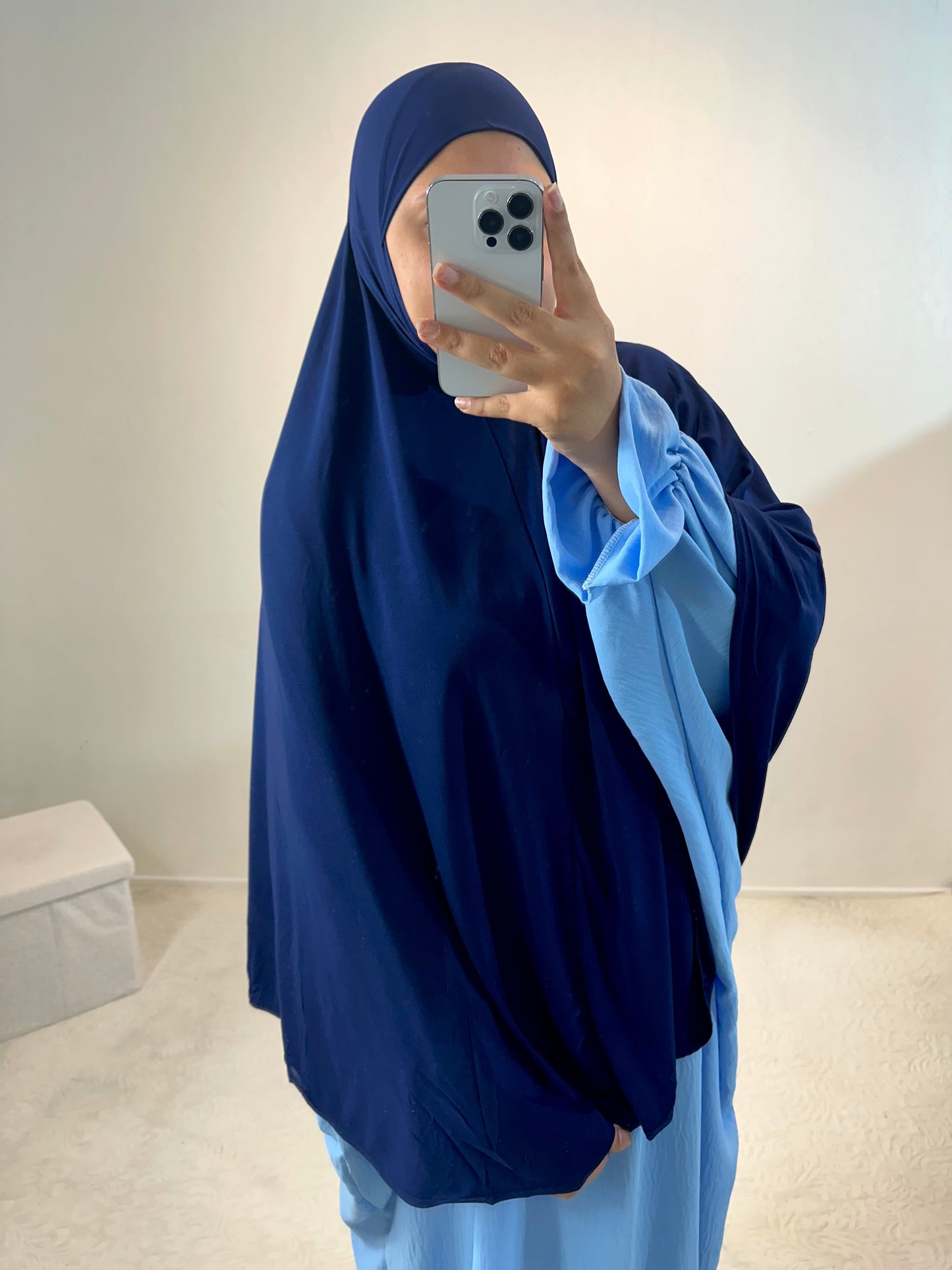 Khimar à enfiler jersey lycra