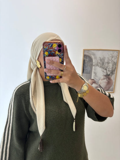 Hijab carré viscose