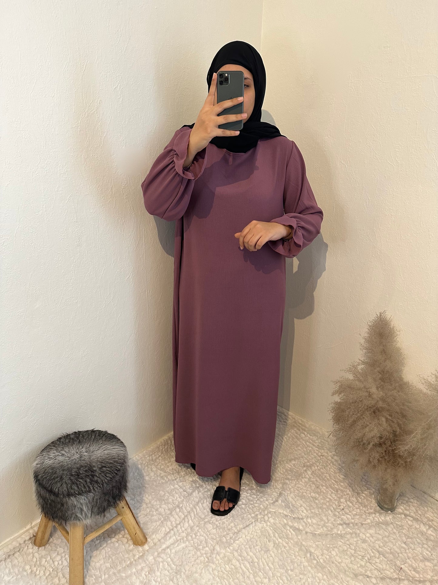 Abaya Manches tulipes "Emna"