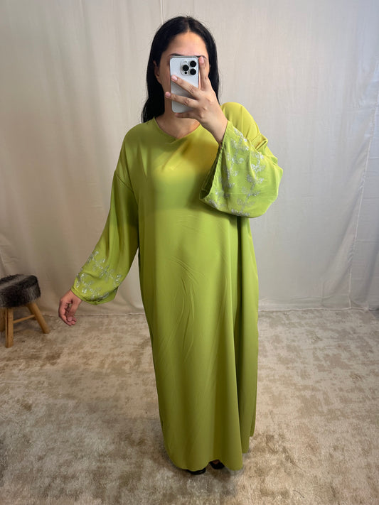 Abaya soie de médine "Kahina"