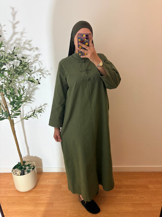 Robe en jean japandi