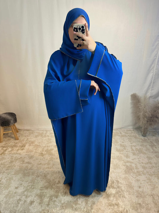 Abaya « Sarah » voile intégré soie de medine