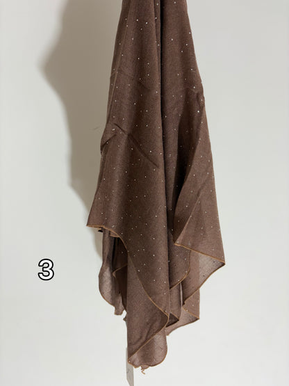 Hijab Carré en viscose à strass