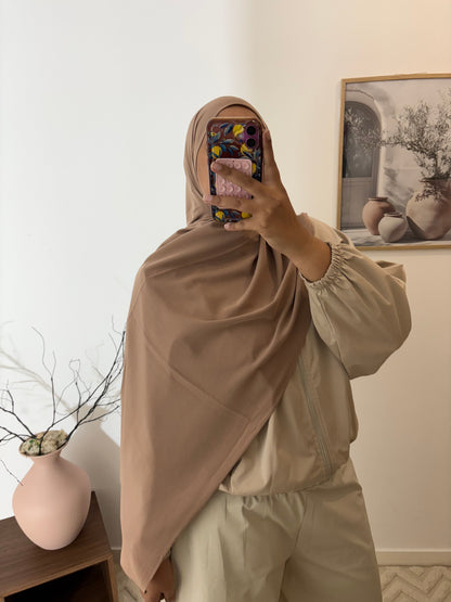 Hijab jersey plume