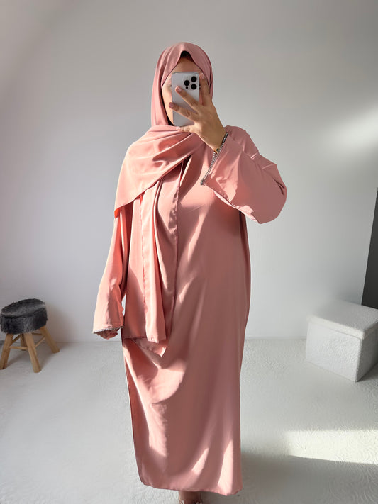 Abaya voile intégré "Alya"