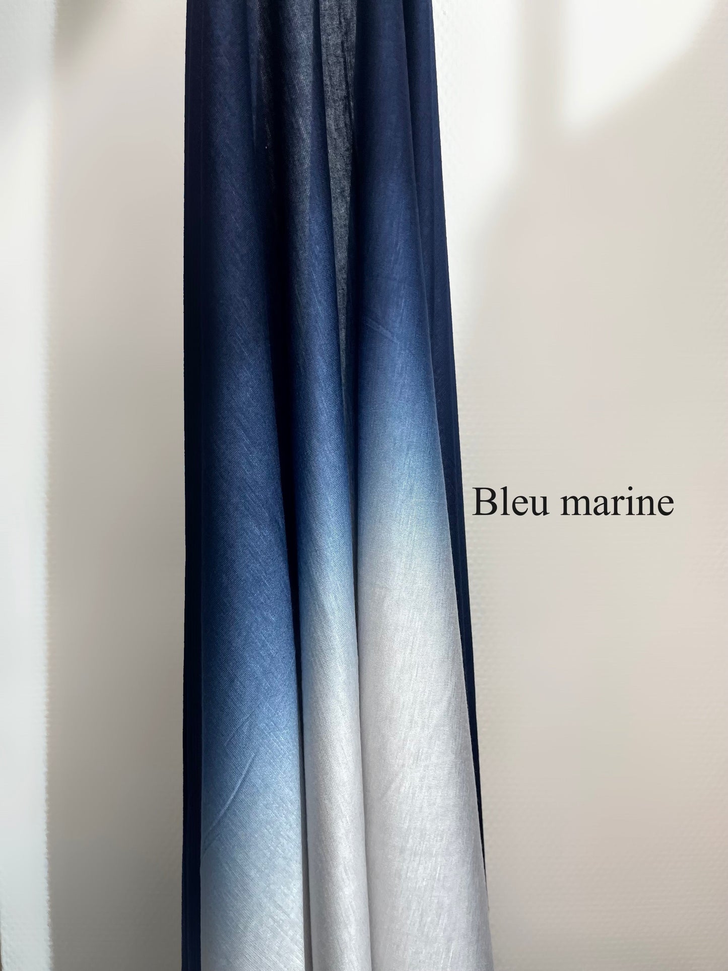 Hijab dégradé coton bicolore