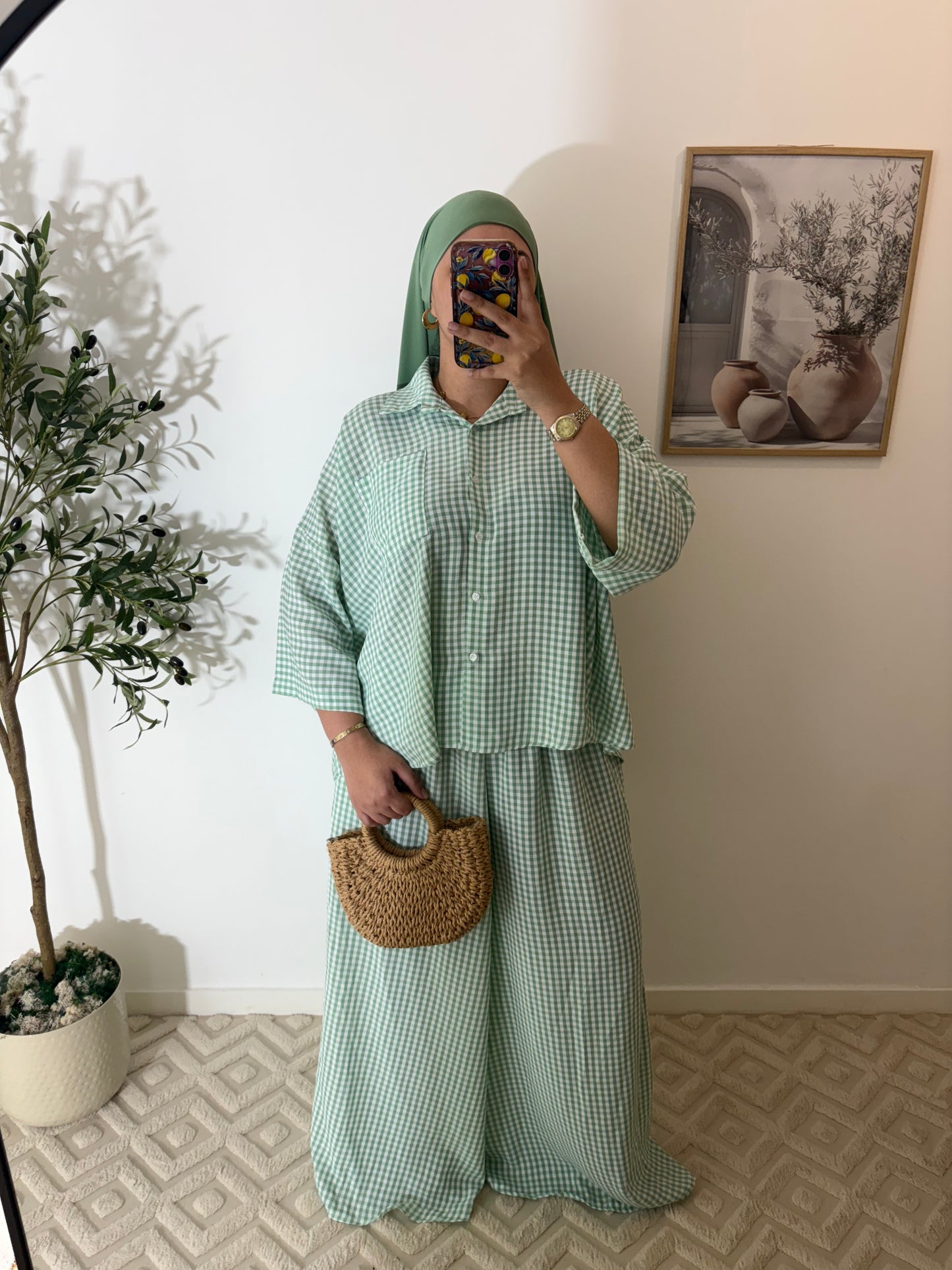 Ensemble chemise + pantalon large (Ref 1)
