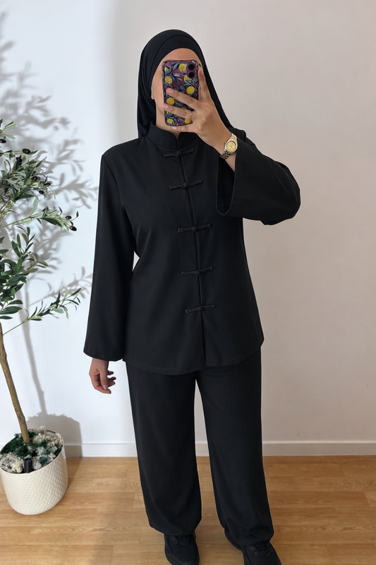 Ensemble japandi effet lin