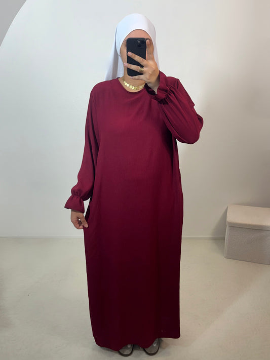 Abaya Manches tulipes "Emna"