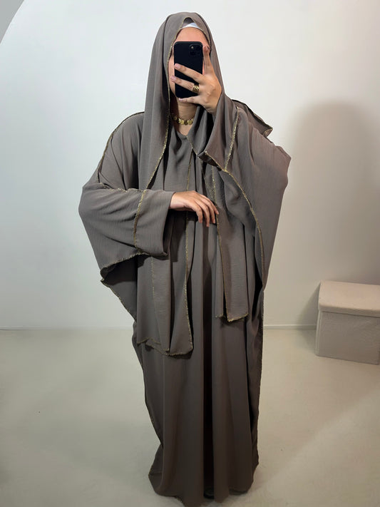 Abaya « Sarah » voile intégré Jazz