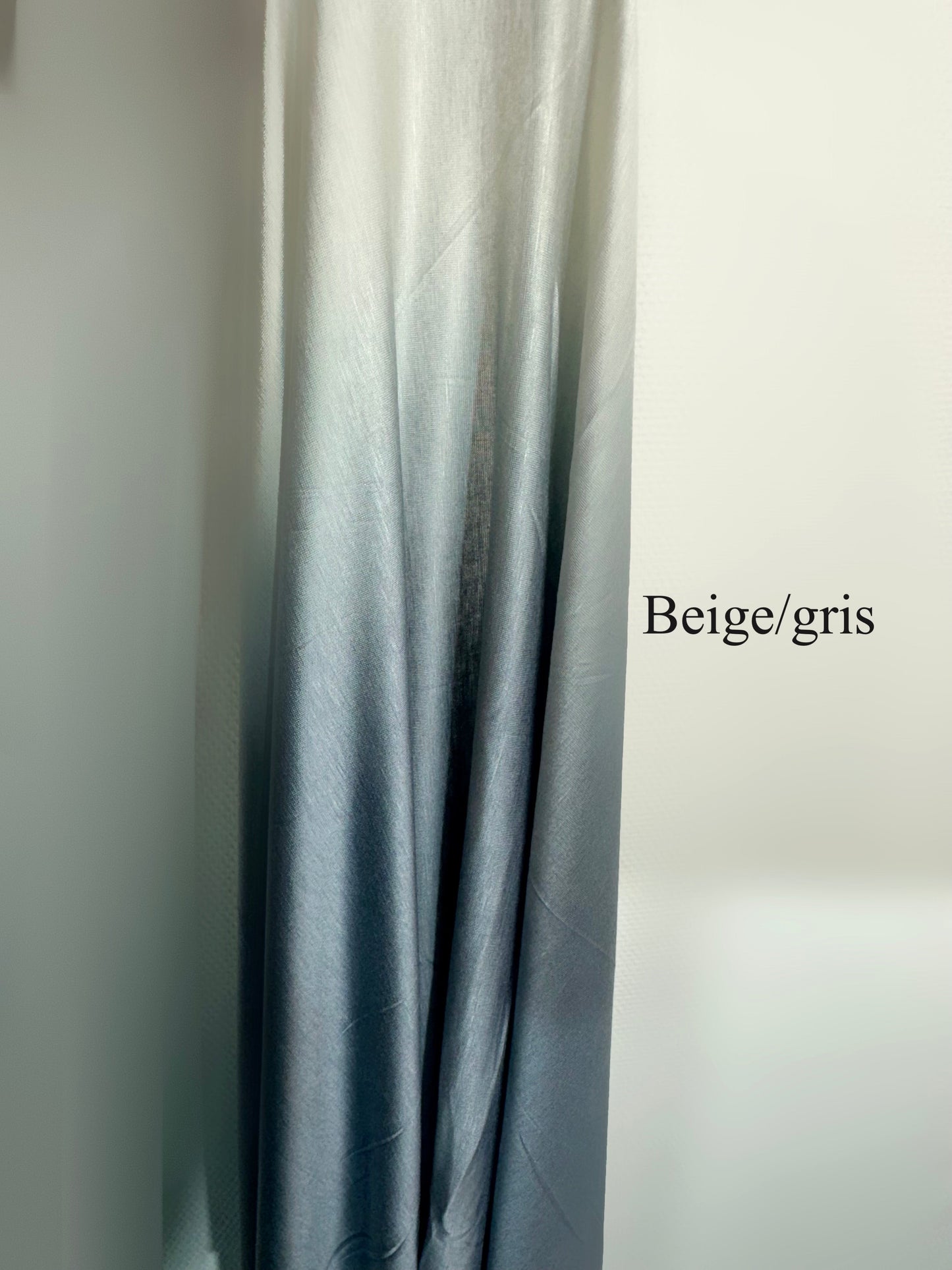 Hijab dégradé coton bicolore