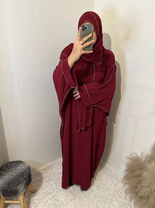 Abaya « Sarah » voile intégré Jazz