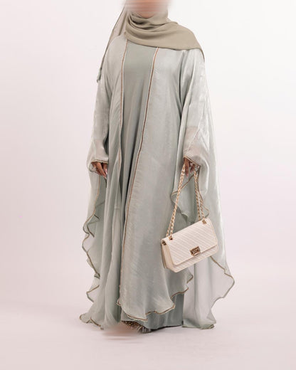Kimono + Sous robe + Hijab (Made in dubai)