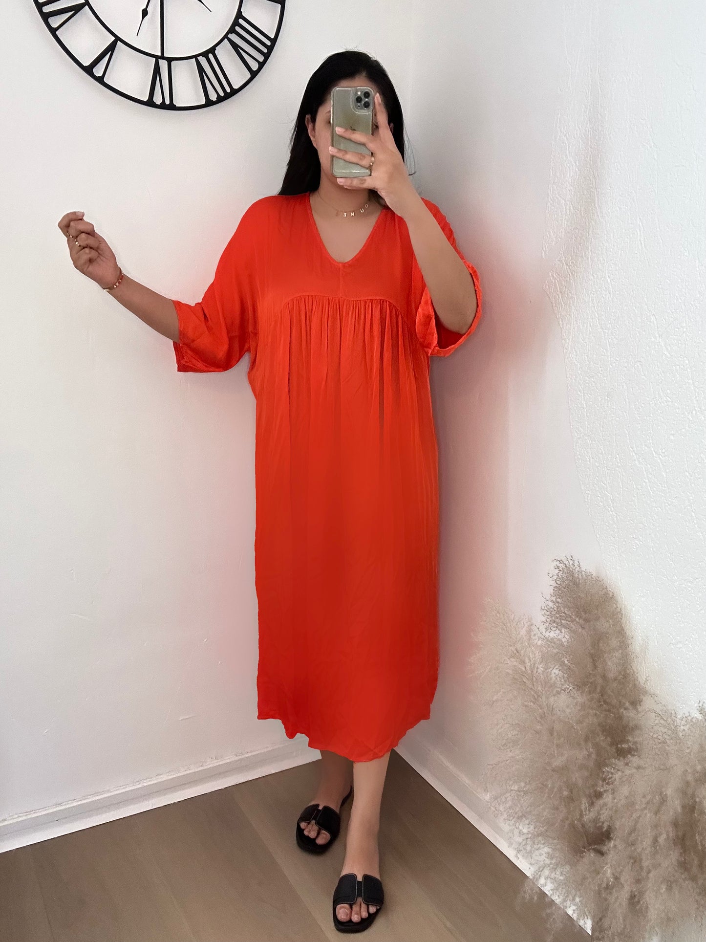 Robe fluide en soie « Hella »